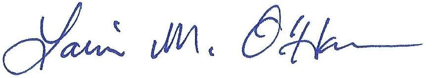 Lauri M. O'Haver signature
